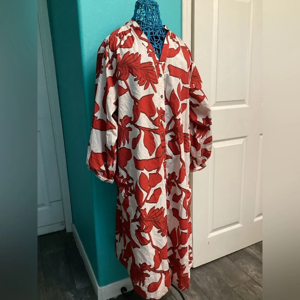 Maeve Printed Shirt Dress - Picture 5 of 9